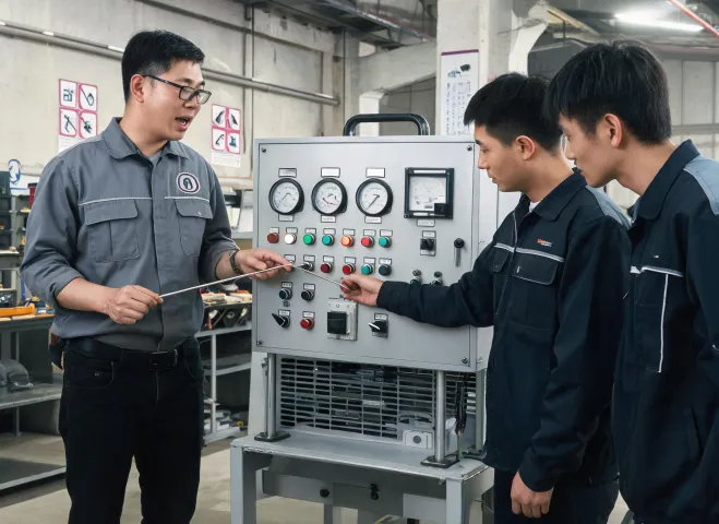 Technician training on generator controls
