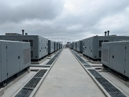 Data center generator yard